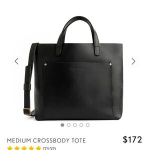 Portland Leather Black Crossbody Bag